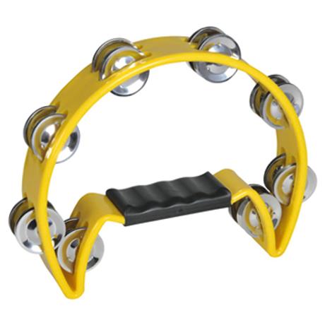DIMAVERY TN-2 TAMBOURINE PLASTIC YELLOW