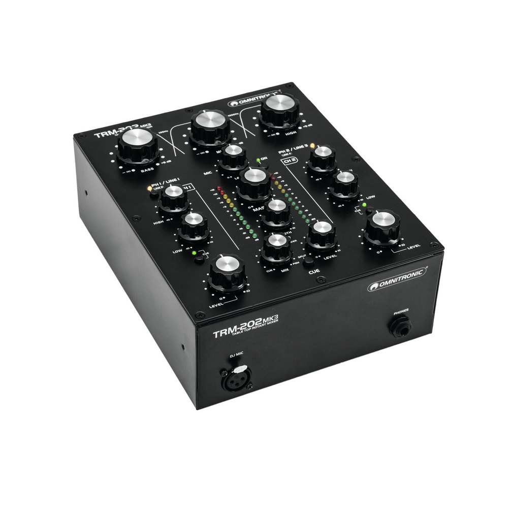 OMNITRONIC 2 CHANNEL ROTARY MIXER