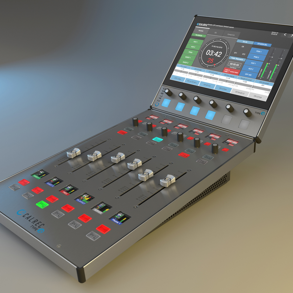 CALREC TYPE R 6 FADER DIGITAL AUDIO CONSOLE