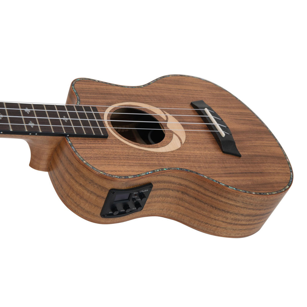 DIMAVERY Tenor ukulele with cutaway and pickup-system.