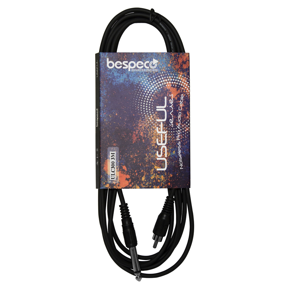 BESPECO ADAPTOR ΚΑΛΩΔΙΟ 6,3mm JACK/RCA 3m