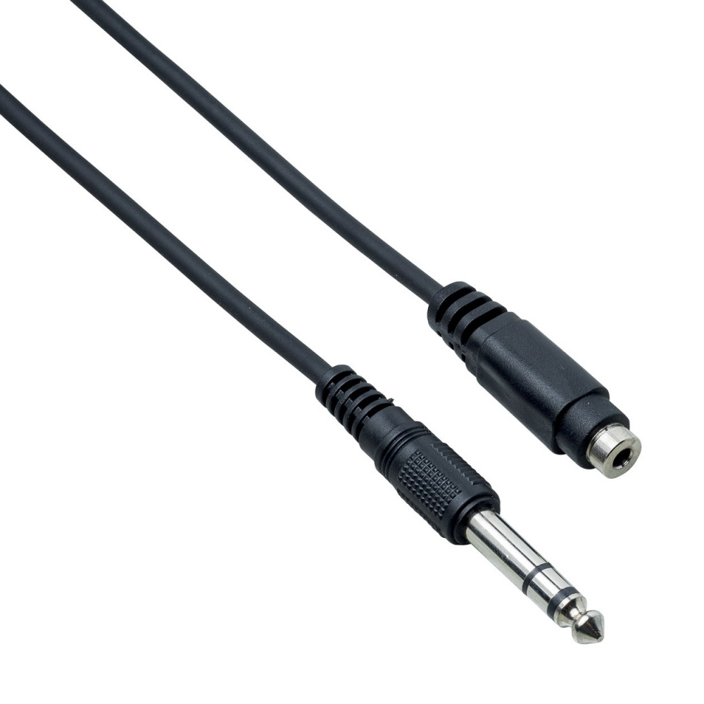 BESPECO CABLE ADAPTOR 6,3 STEREO JACK/3,5 ST JACK 1,5m