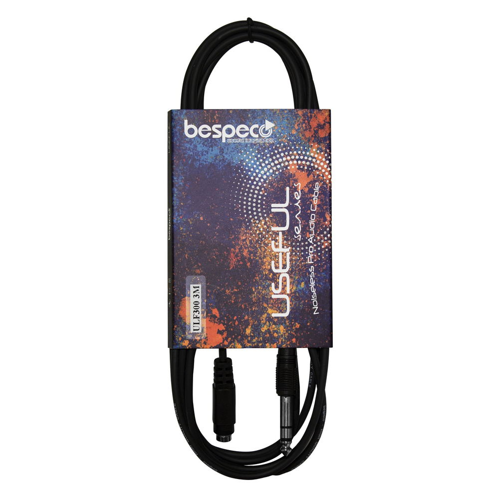 BESPECO CABLE ADAPTOR 6,3 STEREO JACK/3,5 ST JACK 3m