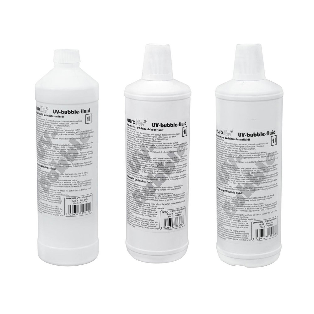 EUROLITE UV Bubble Fluid Set 3x1l