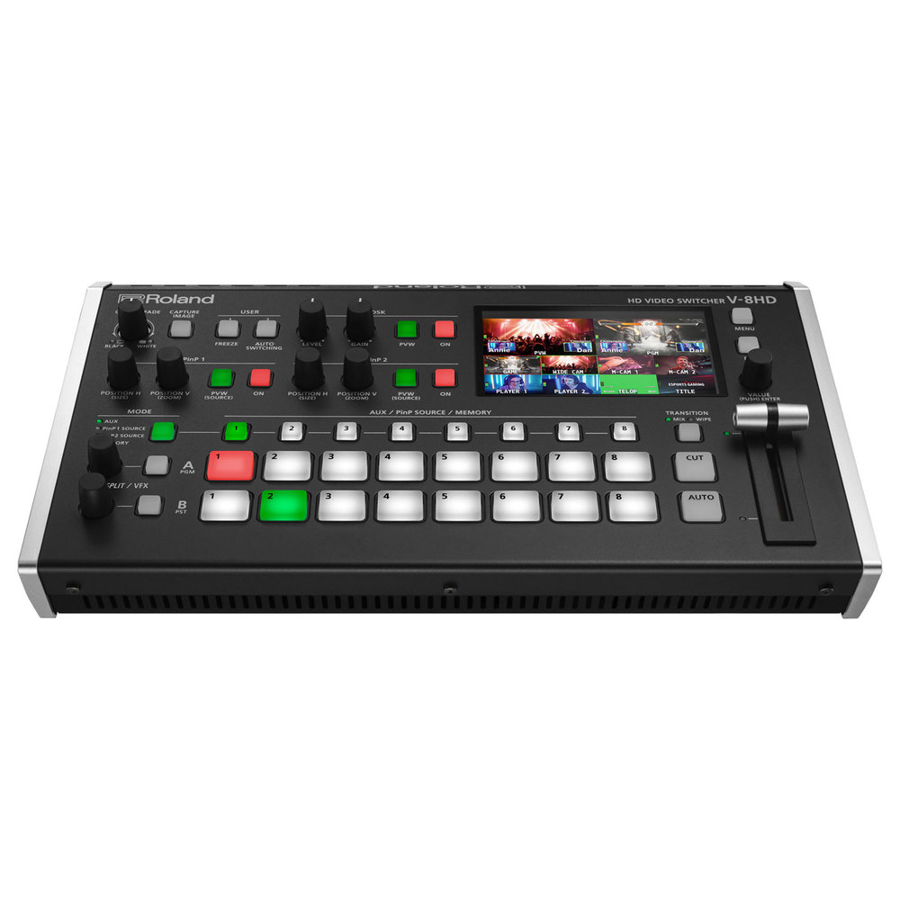 ROLAND 8 CH. HD-HDMI VIDEO SWITCHER - 2PINP - SCREEN