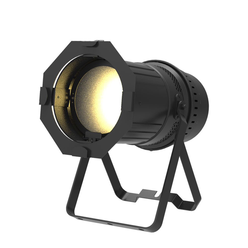 VARI-LITE BLACK LED PAR 64, 200W, WARM WHITE 3000K, WITH MANUAL ZOOM 6° to 30°