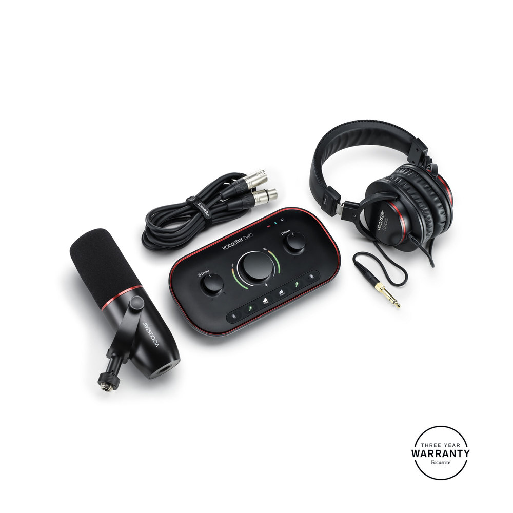 FOCUSRITE VOCASTER TWO + ΜΙΚΡΟΦΩΝΟ + ΑΚΟΥΣΤΙΚΑ