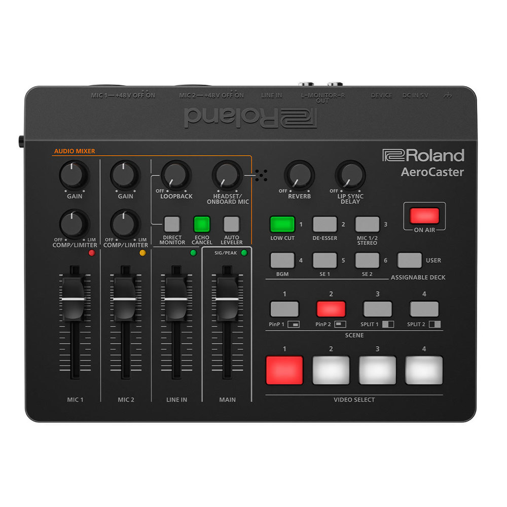 ROLAND AEROCASTER CONTROL SURFACE WITH AUDIO