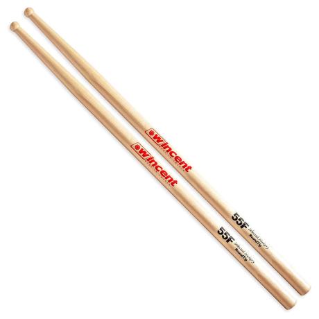 WINCENT HICKORY DRUMSTICKS ROUND TIP FUSION