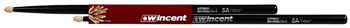 WINCENT HICKORY DRUMSTICKS NATURAL BLACK
