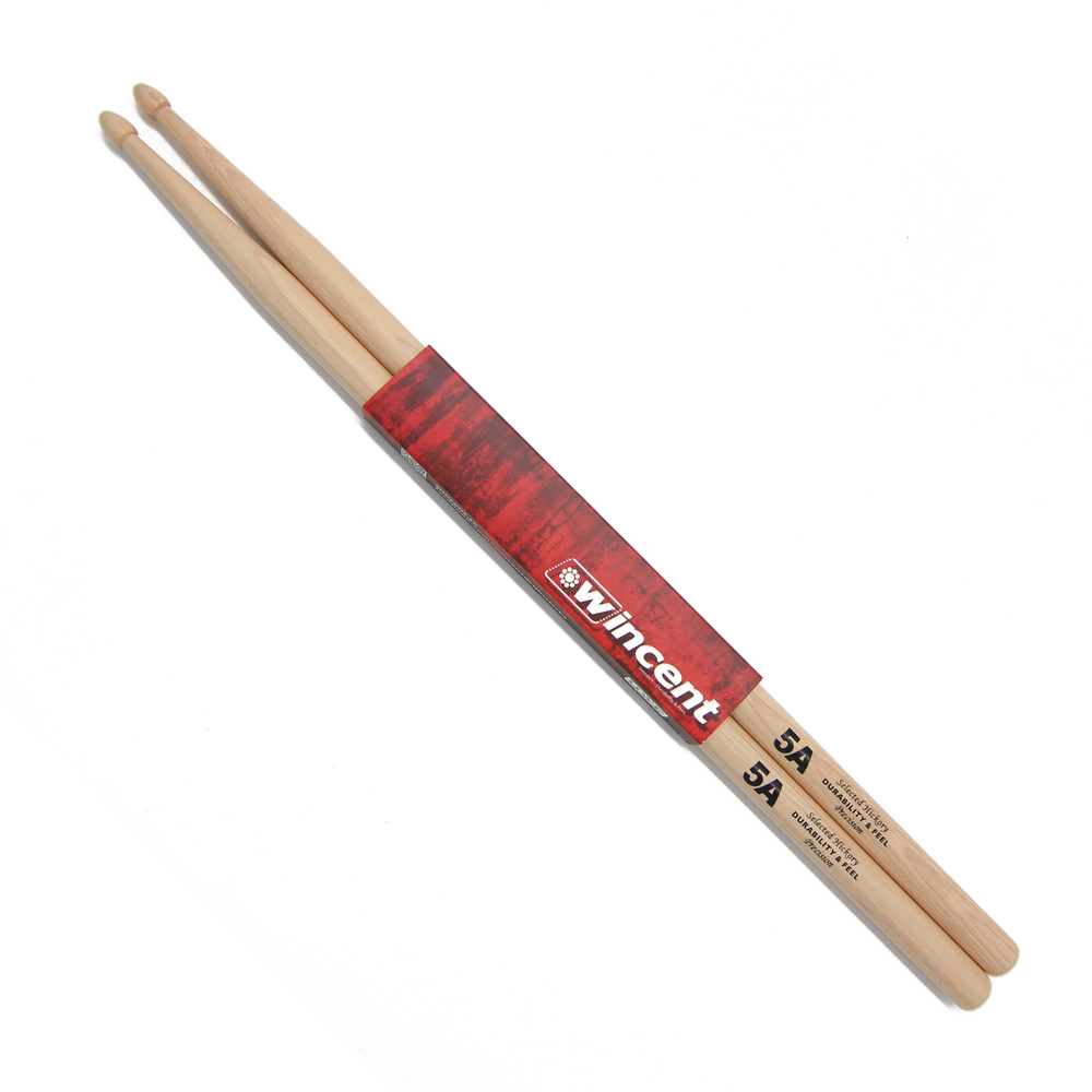 WINCENT 5A PRECISION HICKORY DRUM STICKS