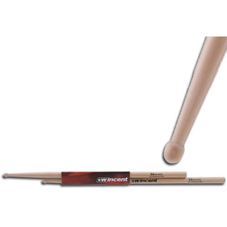 WINCENT HICKORY DRUMSTICKS ROUND TIP