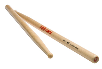WINCENT MAPLE DRUMSTRICKS ROUND TIP