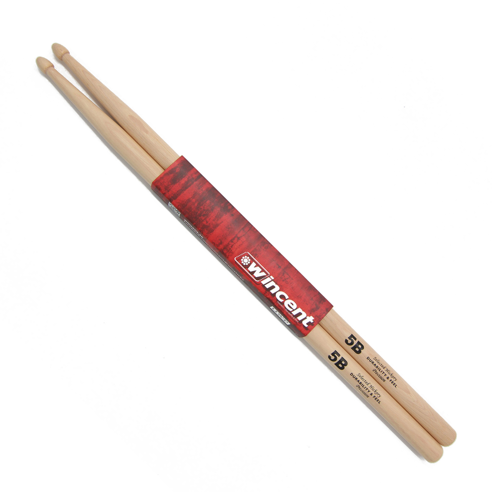 WINCENT 5B PRECISION HICKORY DRUM STICKS