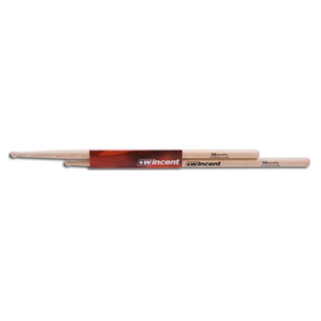 WINCENT HICKORY DRUMSTICKS ROUND TIP