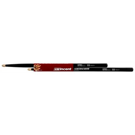 WINCENT HICKORY DRUMSTICKS 5B XL NATURAL BLACK