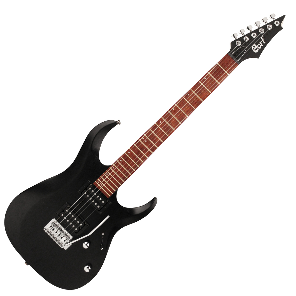 CORT ELECTRIC GUITAR X SERIES OPEN PORE BLACK TREM HH