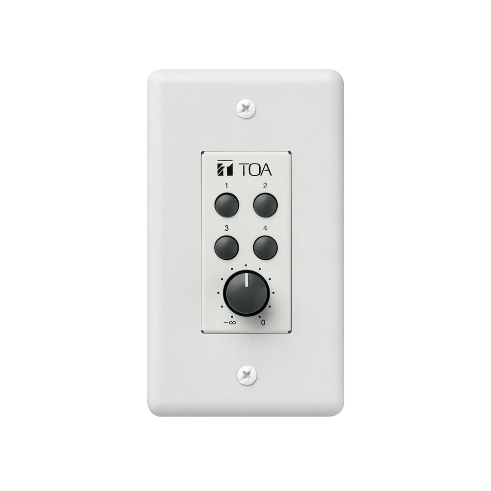 TOA REMOTE PANEL 4 BUTTONS+VOL.CON