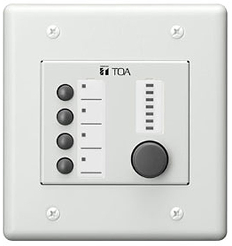 TOA ASSIGNABLE REMOTE BUTTON PANEL WITH VOLUME CONTROL